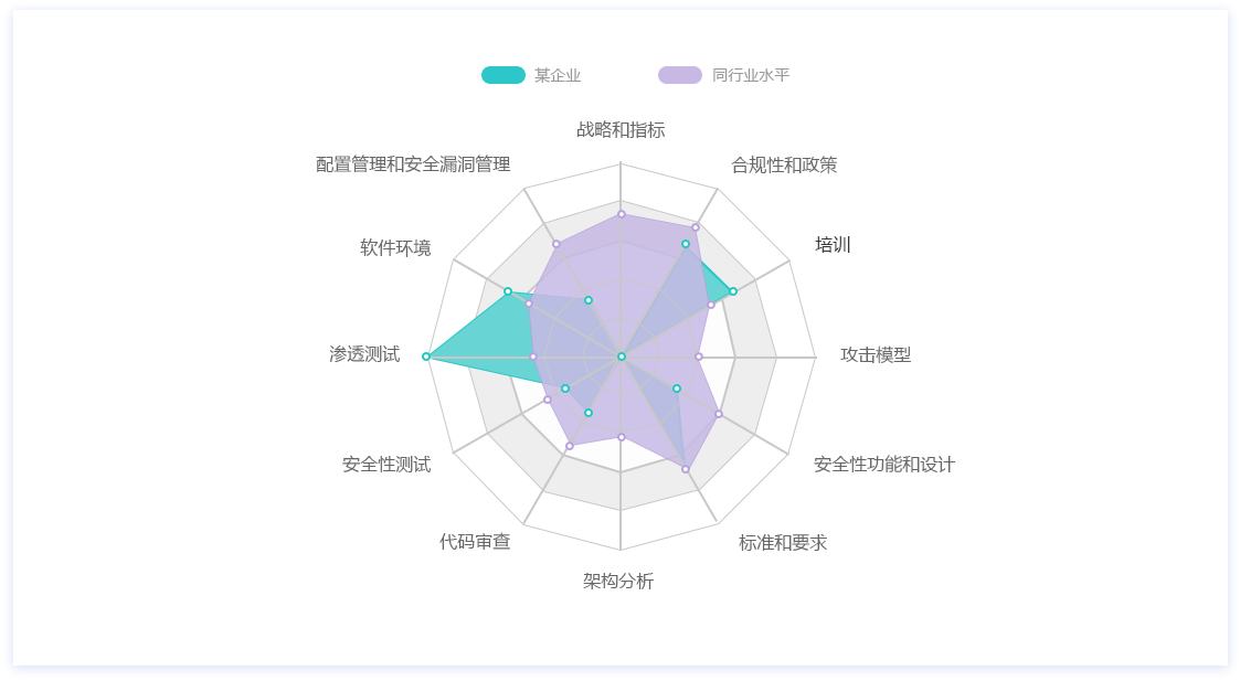 差距分析服务报告雷达图